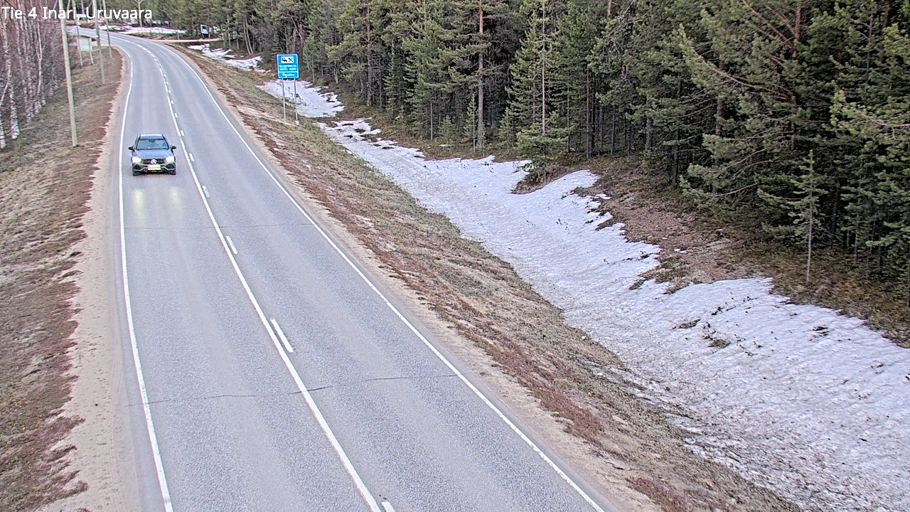Weather Camera Image Road 4 Inari, Uruvaara, Inari, Lappi