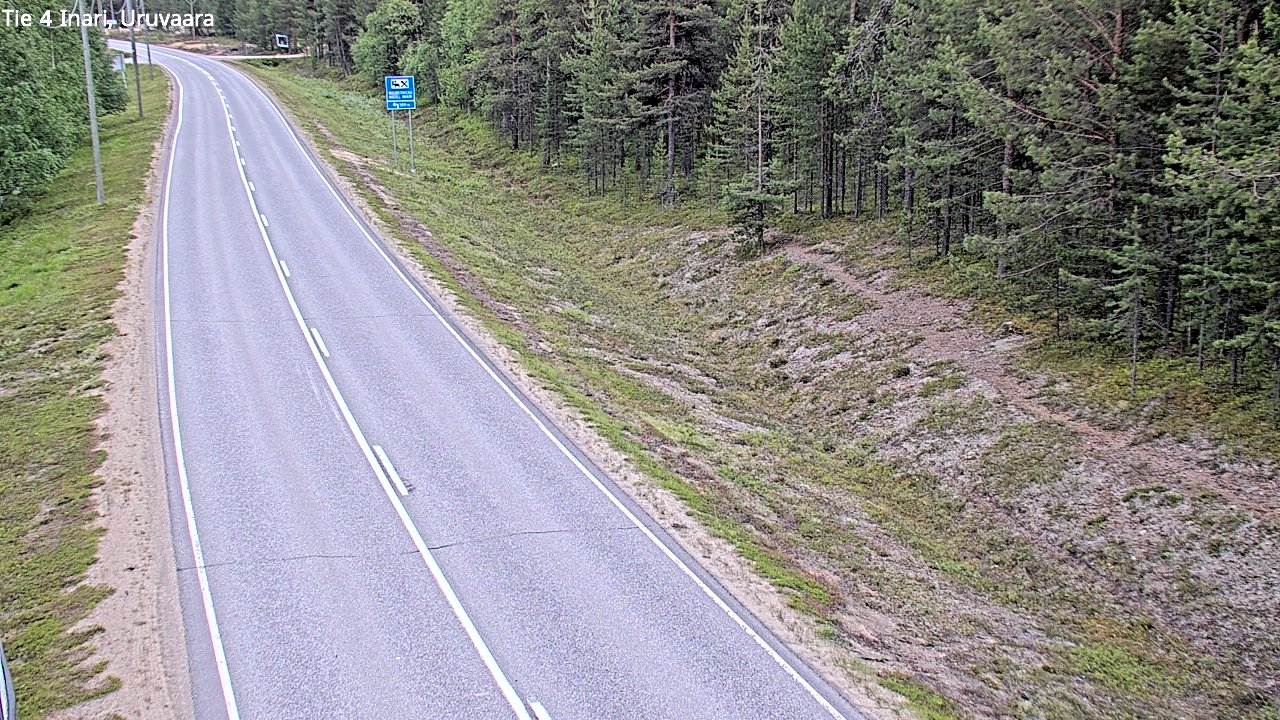 Weather Camera Image Road 4 Inari, Uruvaara, Inari, Lappi