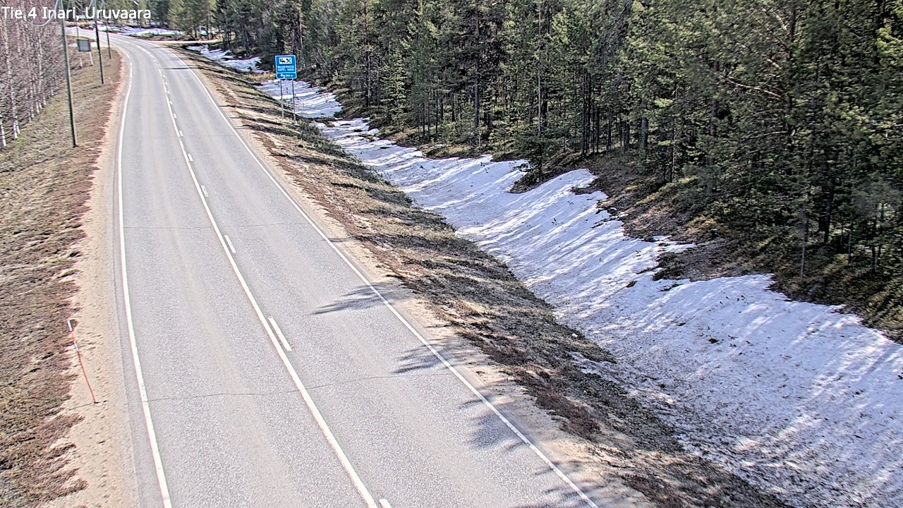 Weather Camera Image Road 4 Inari, Uruvaara, Inari, Lappi
