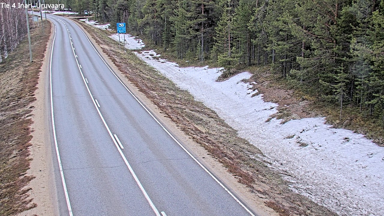 Weather Camera Image Väg 4 Enare, Uruvaara, Inari, Lappi