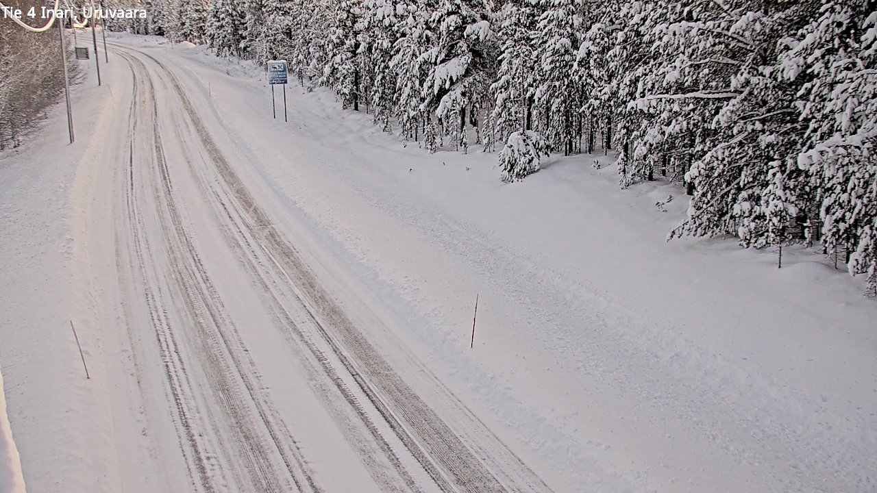 Weather Camera Image Road 4 Inari, Uruvaara, Inari, Lappi