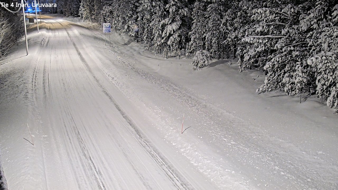 Weather Camera Image Road 4 Inari, Uruvaara, Inari, Lappi
