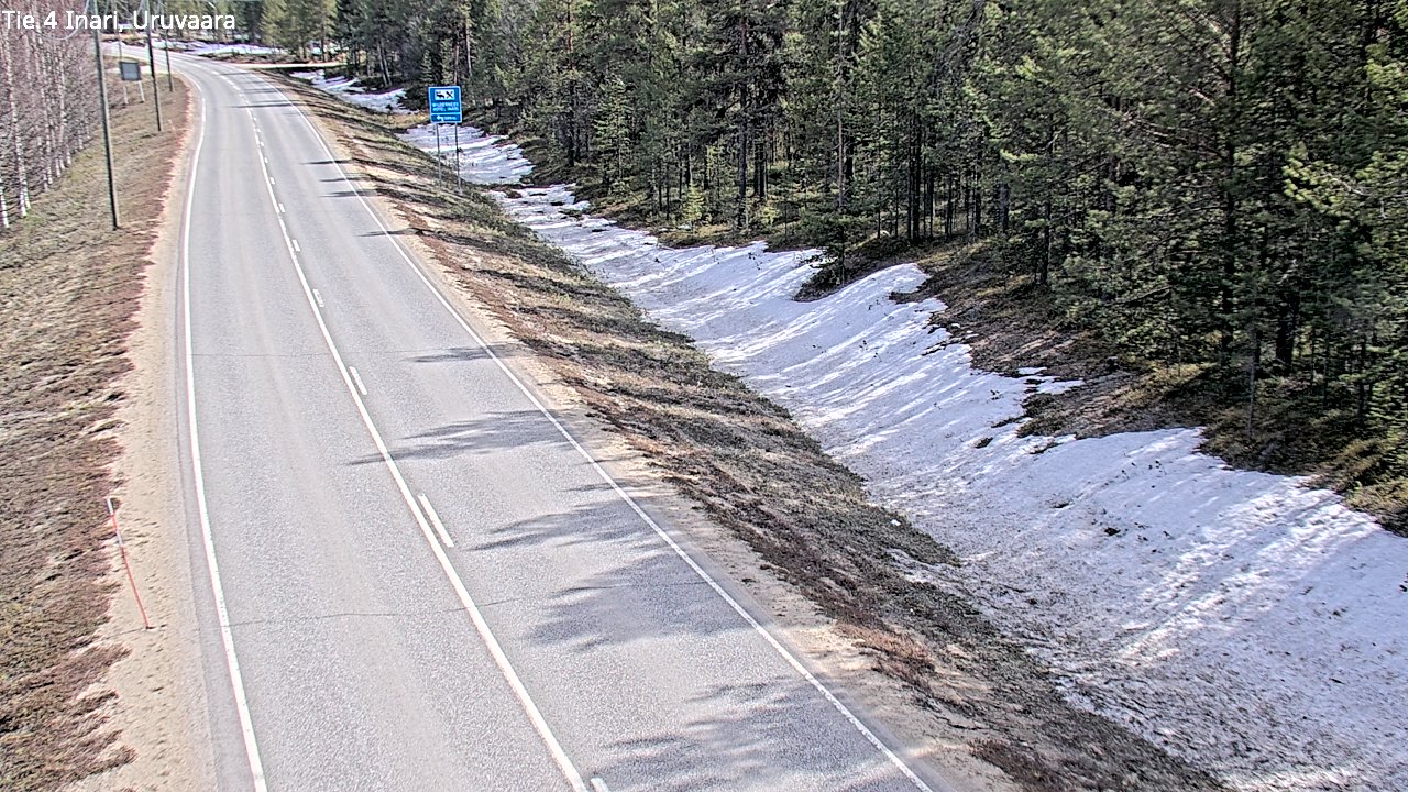 Weather Camera Image Road 4 Inari, Uruvaara, Inari, Lappi