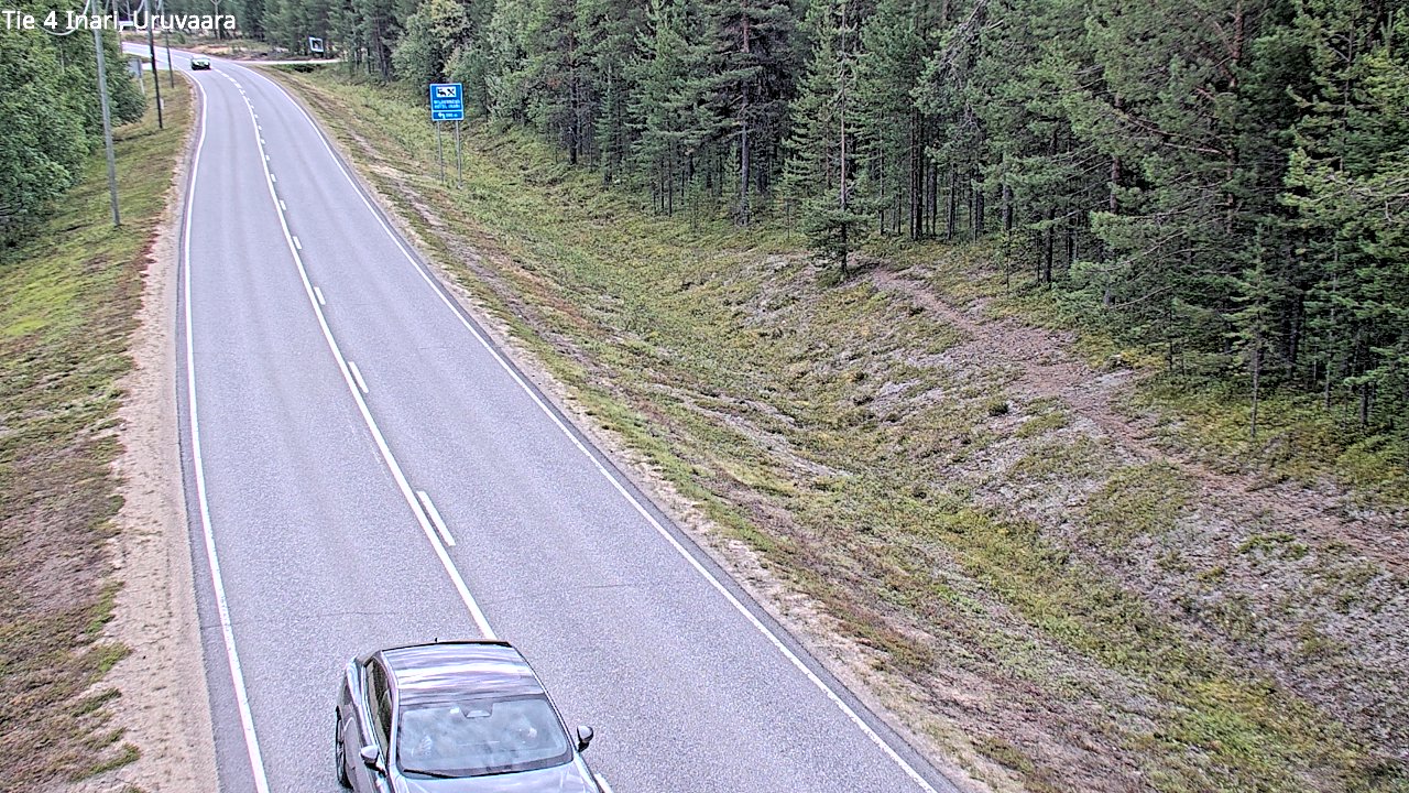 Weather Camera Image Road 4 Inari, Uruvaara, Inari, Lappi