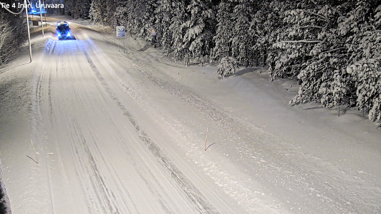 Weather Camera Image Road 4 Inari, Uruvaara, Inari, Lappi
