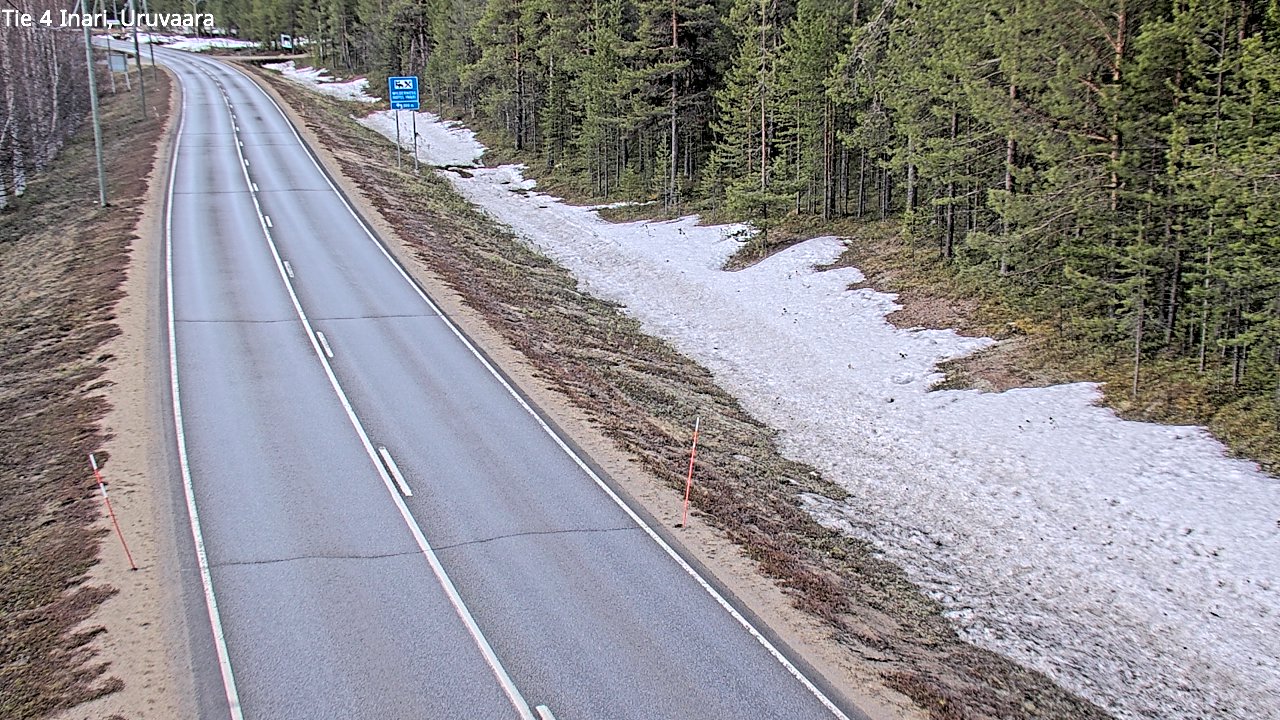 Weather Camera Image Road 4 Inari, Uruvaara, Inari, Lappi