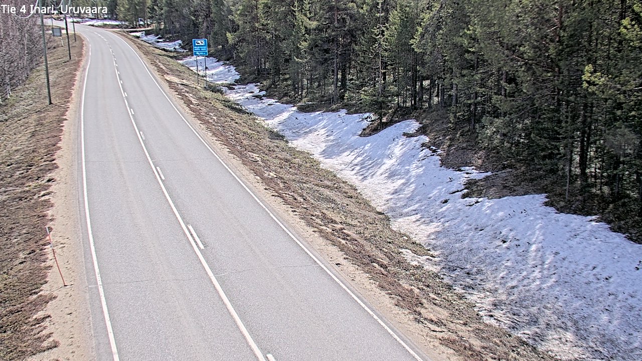 Weather Camera Image Road 4 Inari, Uruvaara, Inari, Lappi