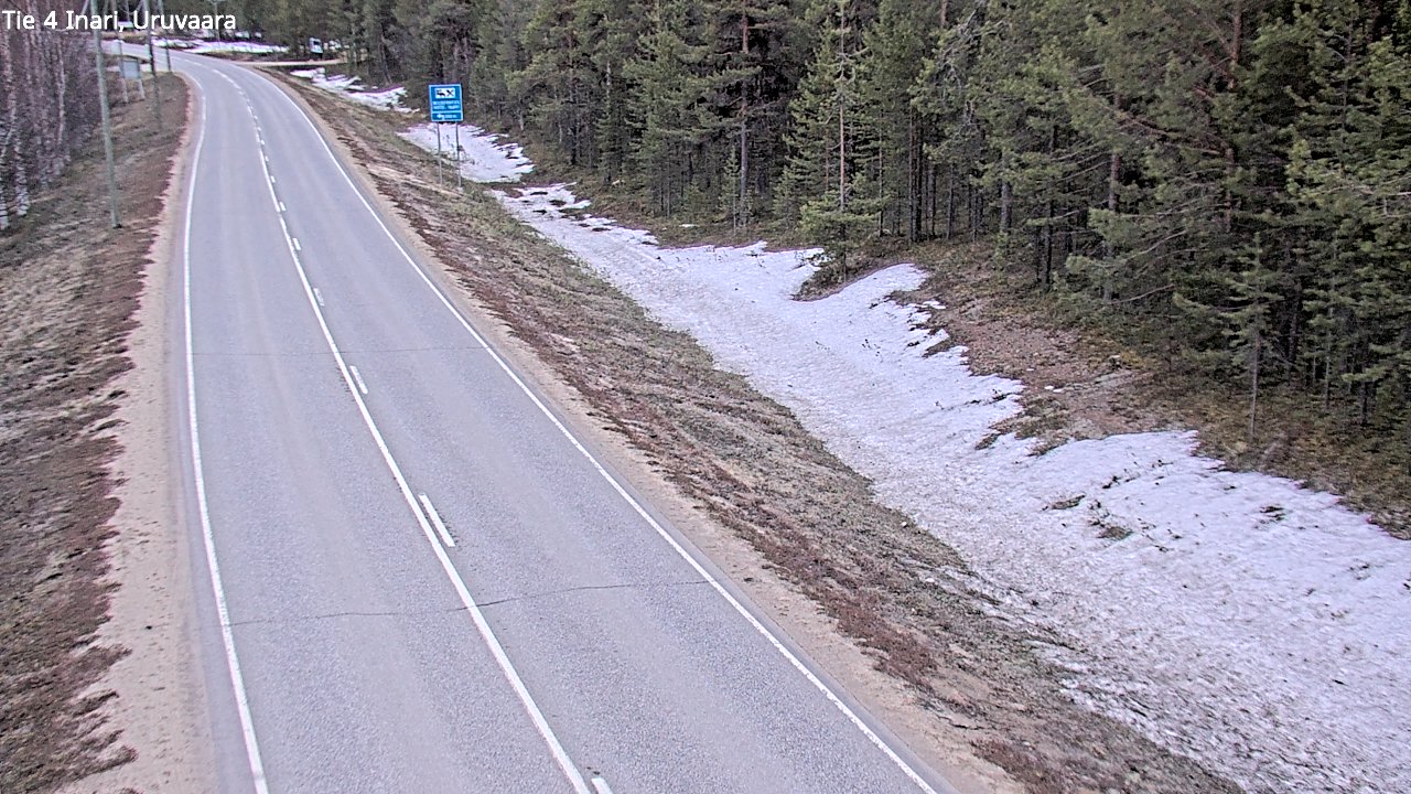 Weather Camera Image Väg 4 Enare, Uruvaara, Inari, Lappi