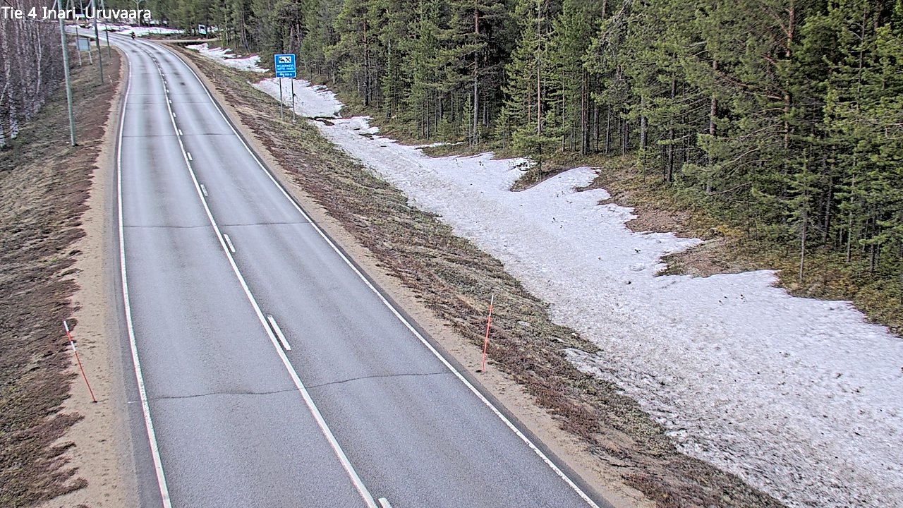 Weather Camera Image Road 4 Inari, Uruvaara, Inari, Lappi