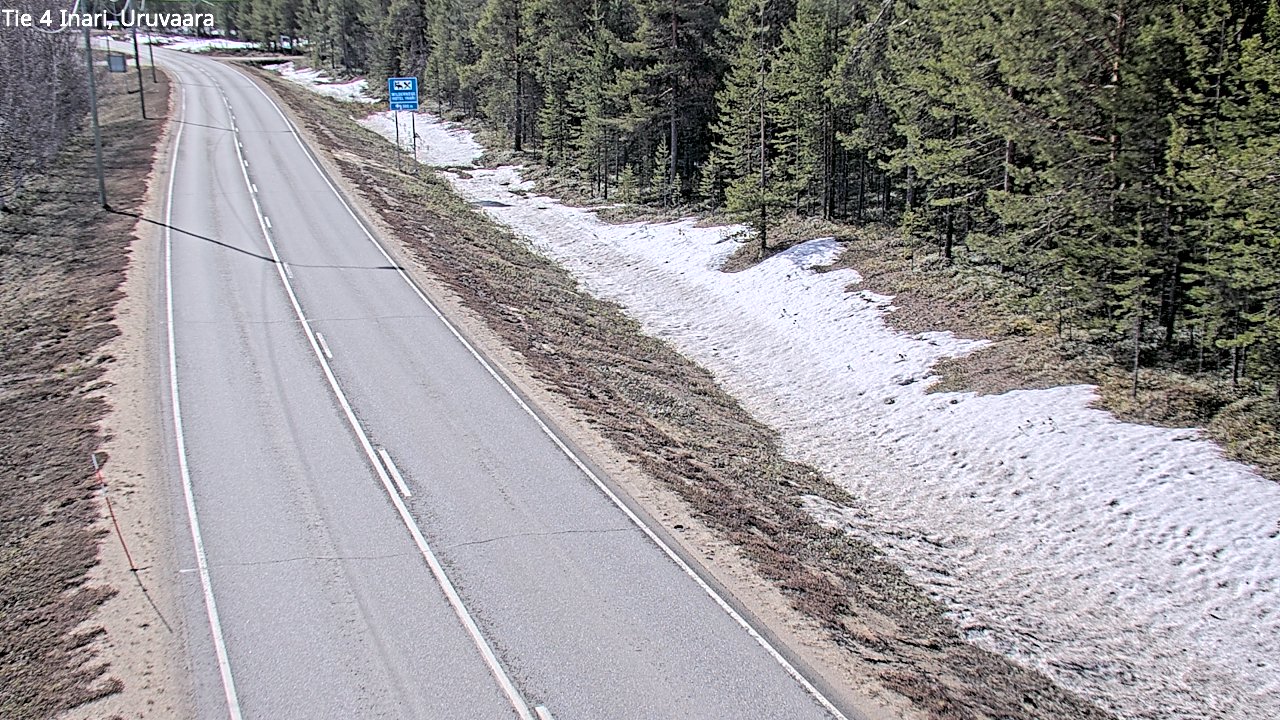 Weather Camera Image Road 4 Inari, Uruvaara, Inari, Lappi