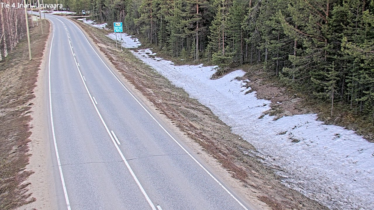 Weather Camera Image Road 4 Inari, Uruvaara, Inari, Lappi