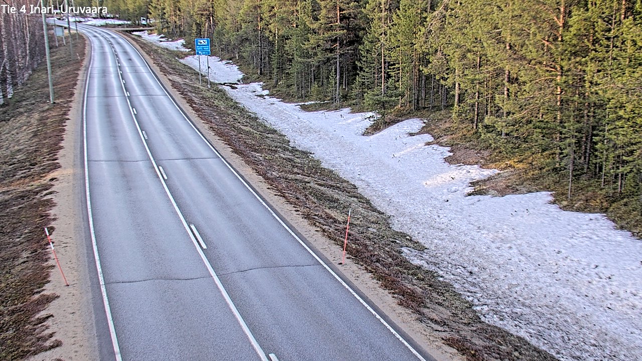 Weather Camera Image Road 4 Inari, Uruvaara, Inari, Lappi