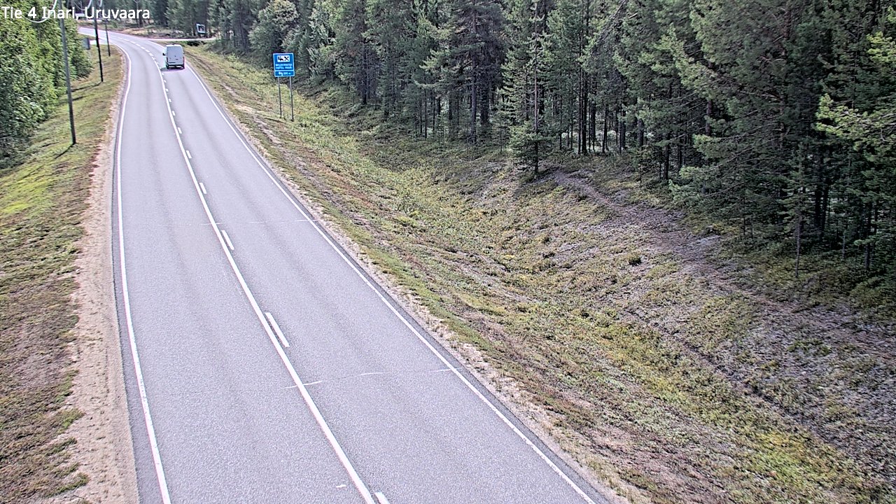Weather Camera Image Road 4 Inari, Uruvaara, Inari, Lappi