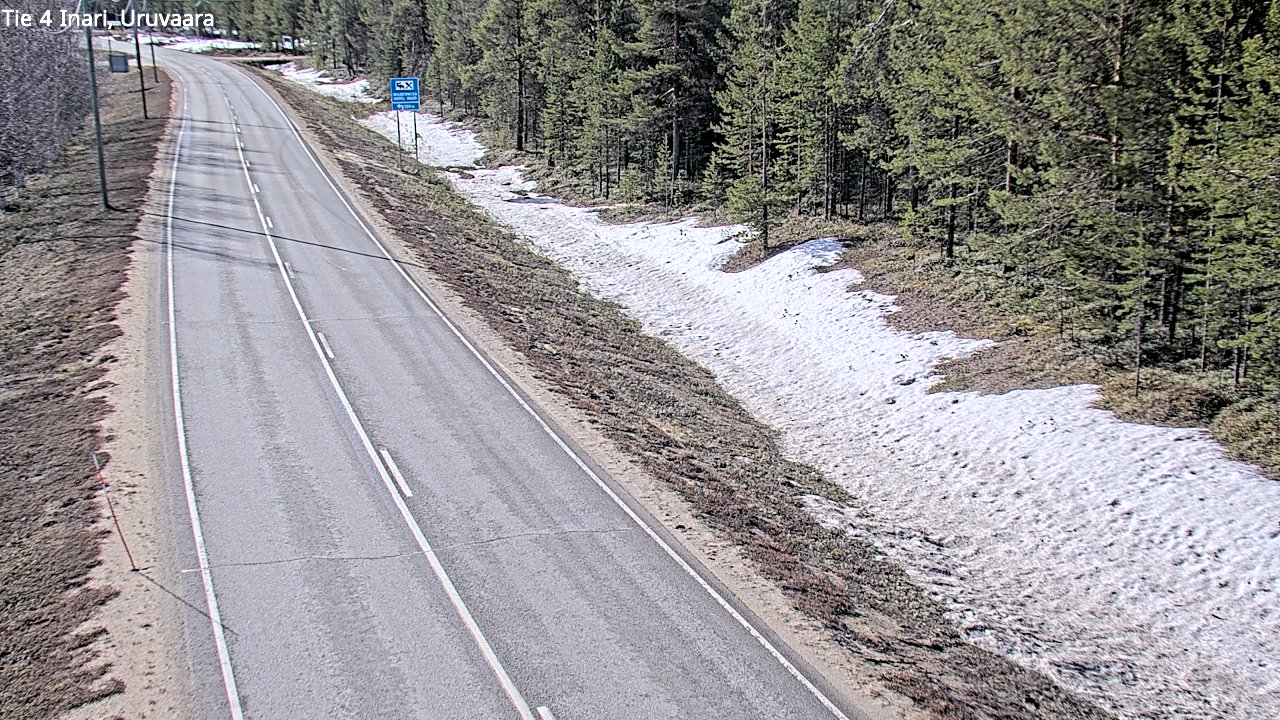 Weather Camera Image Road 4 Inari, Uruvaara, Inari, Lappi