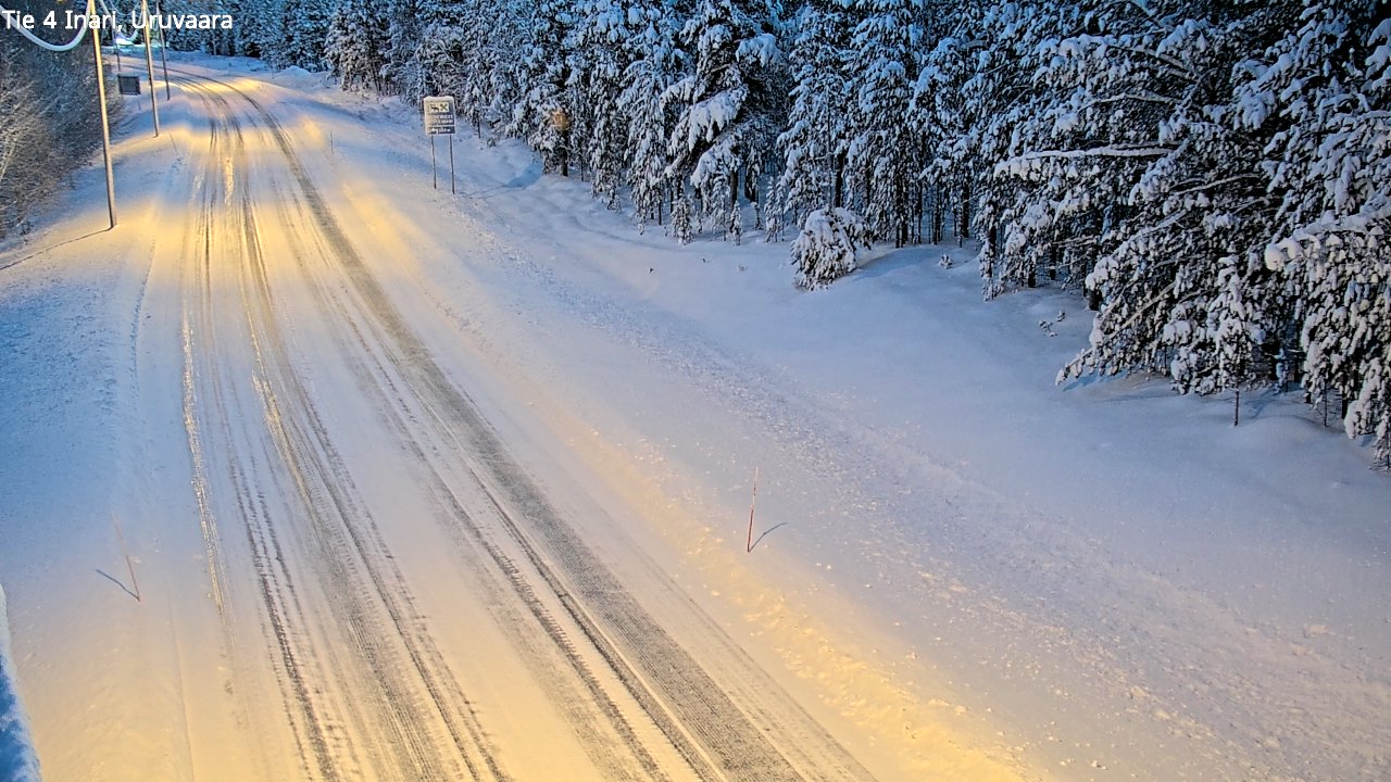 Weather Camera Image Road 4 Inari, Uruvaara, Inari, Lappi