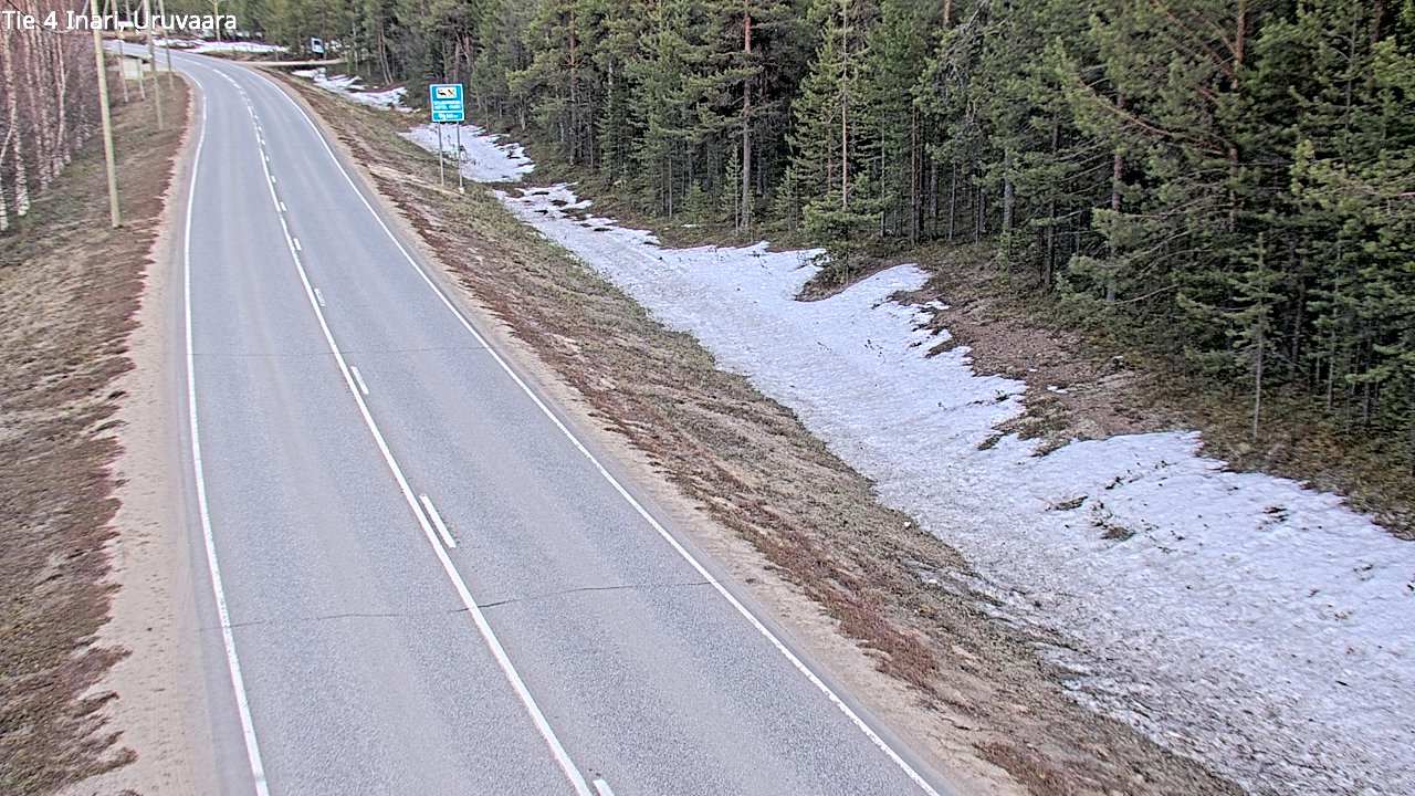 Weather Camera Image Road 4 Inari, Uruvaara, Inari, Lappi