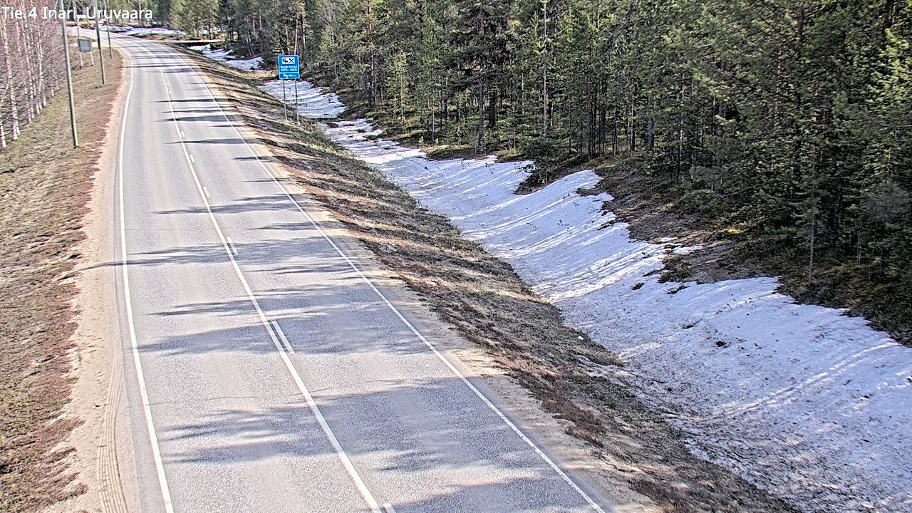 Weather Camera Image Road 4 Inari, Uruvaara, Inari, Lappi