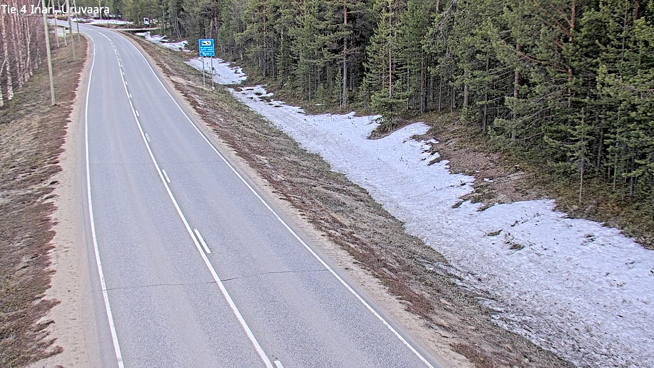 Weather Camera Image Road 4 Inari, Uruvaara, Inari, Lappi