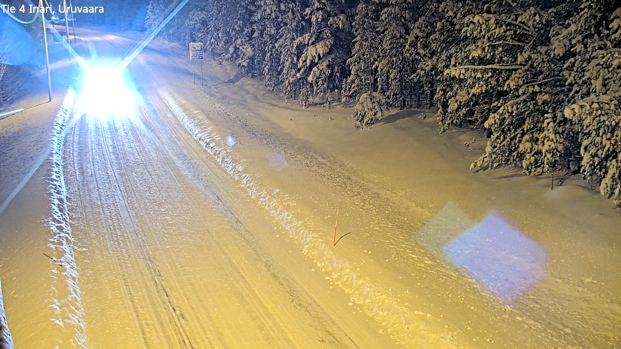 Weather Camera Image Road 4 Inari, Uruvaara, Inari, Lappi