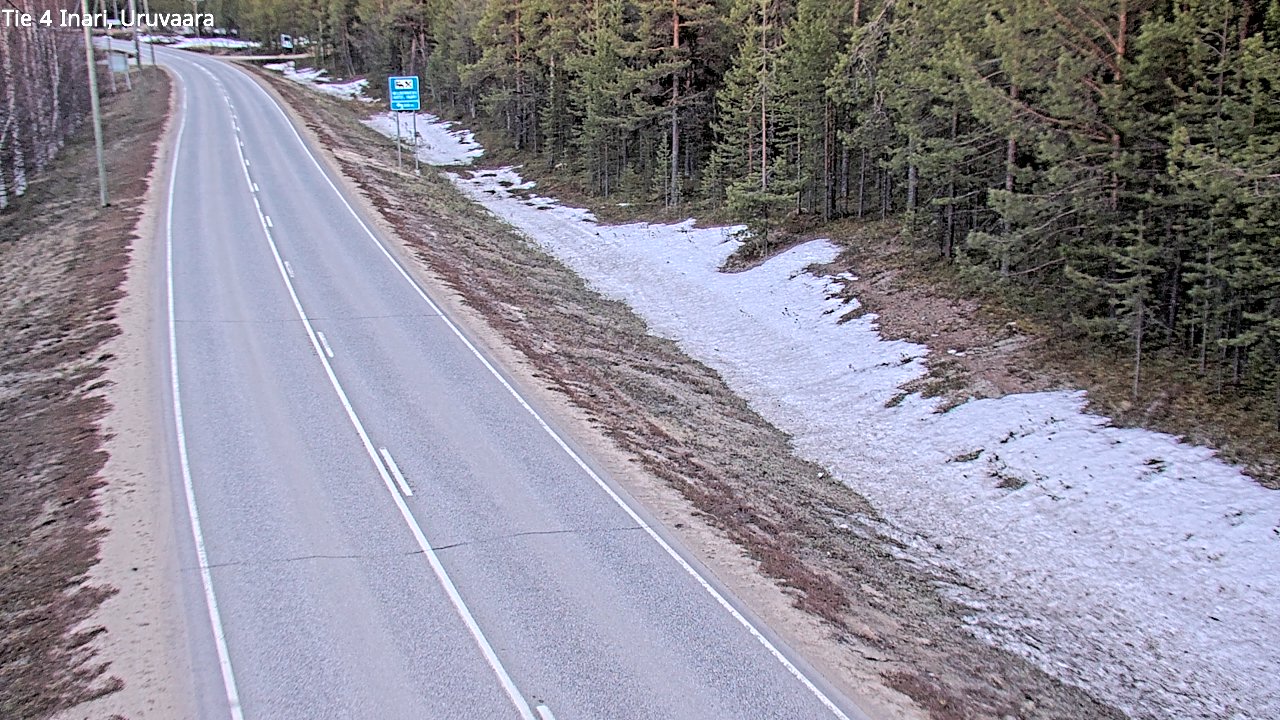 Weather Camera Image Road 4 Inari, Uruvaara, Inari, Lappi
