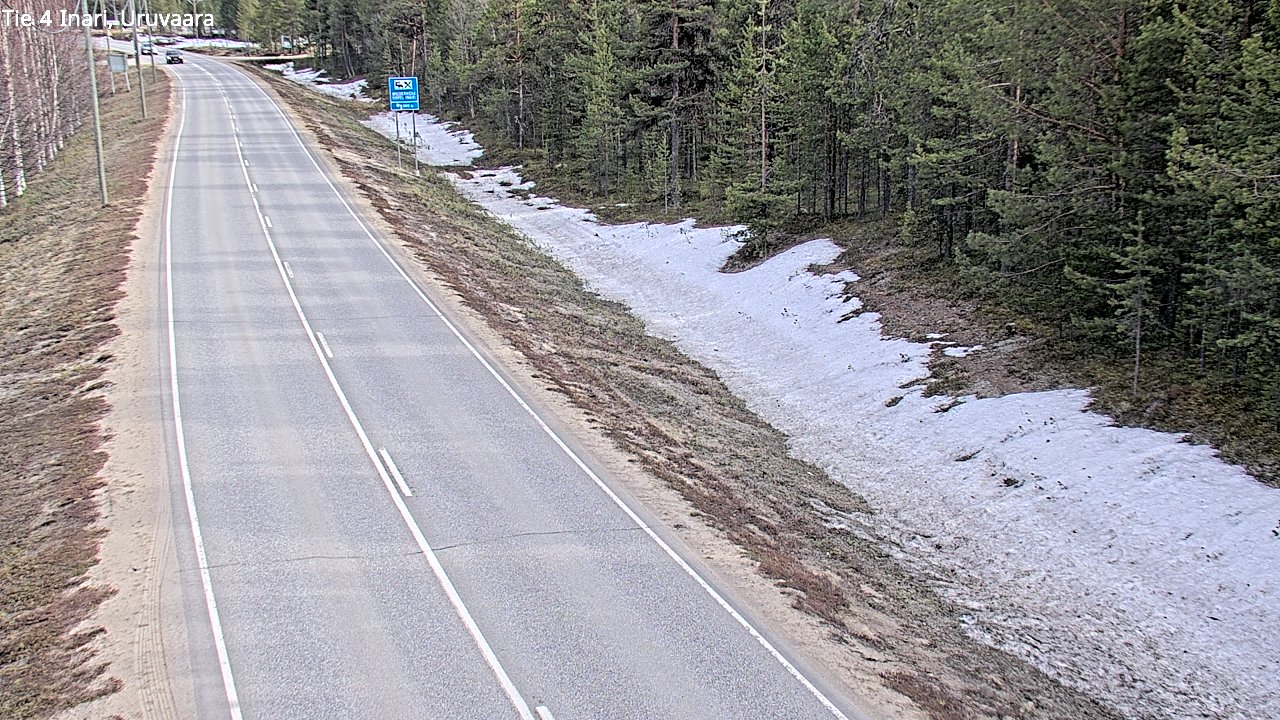 Weather Camera Image Road 4 Inari, Uruvaara, Inari, Lappi