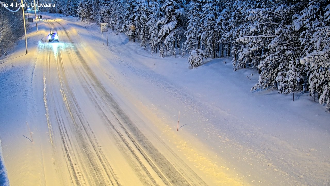 Weather Camera Image Road 4 Inari, Uruvaara, Inari, Lappi