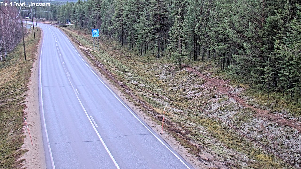 Weather Camera Image Väg 4 Enare, Uruvaara, Inari, Lappi