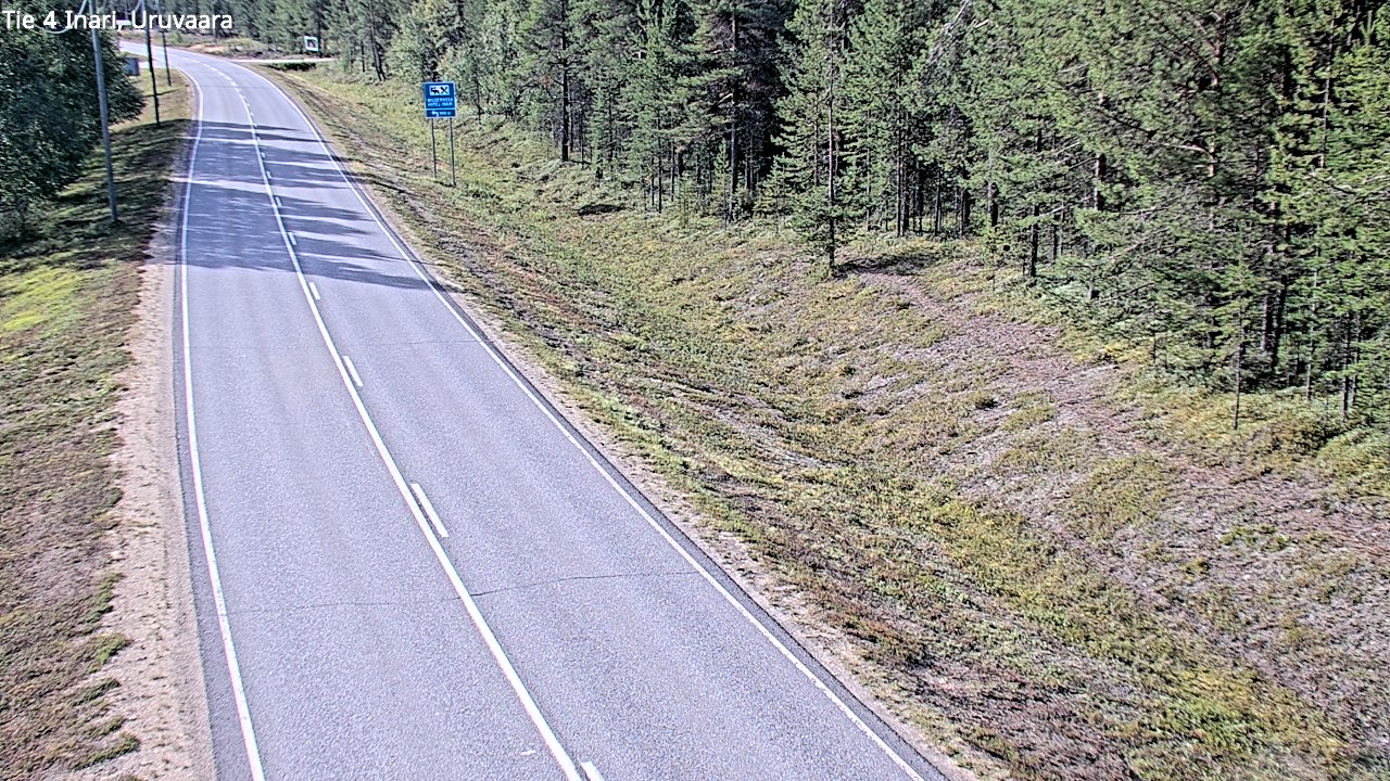 Weather Camera Image Road 4 Inari, Uruvaara, Inari, Lappi