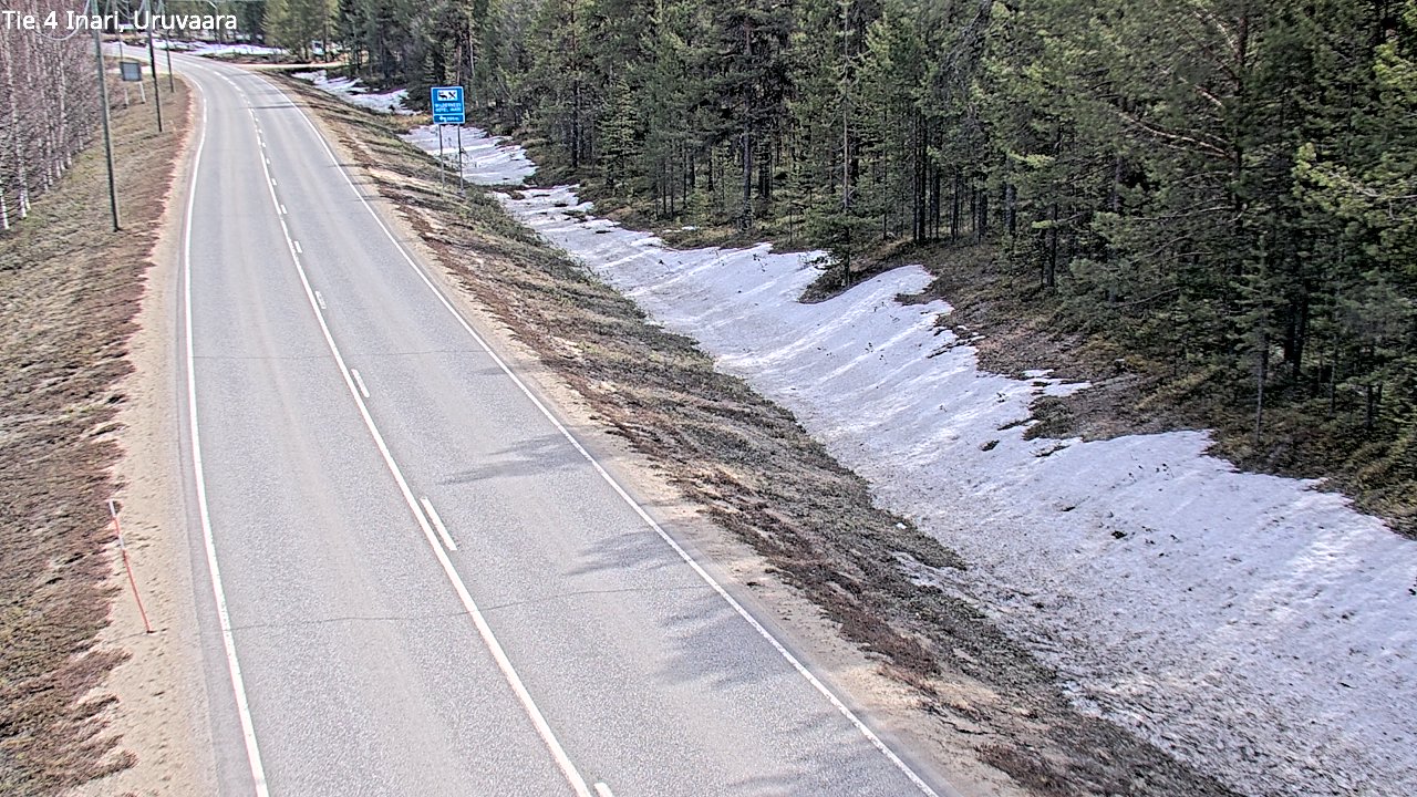 Weather Camera Image Road 4 Inari, Uruvaara, Inari, Lappi