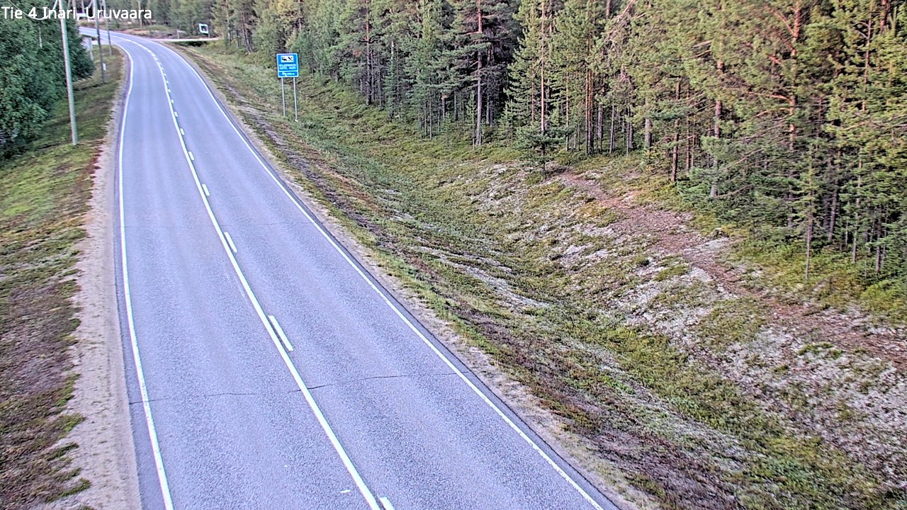 Weather Camera Image Väg 4 Enare, Uruvaara, Inari, Lappi