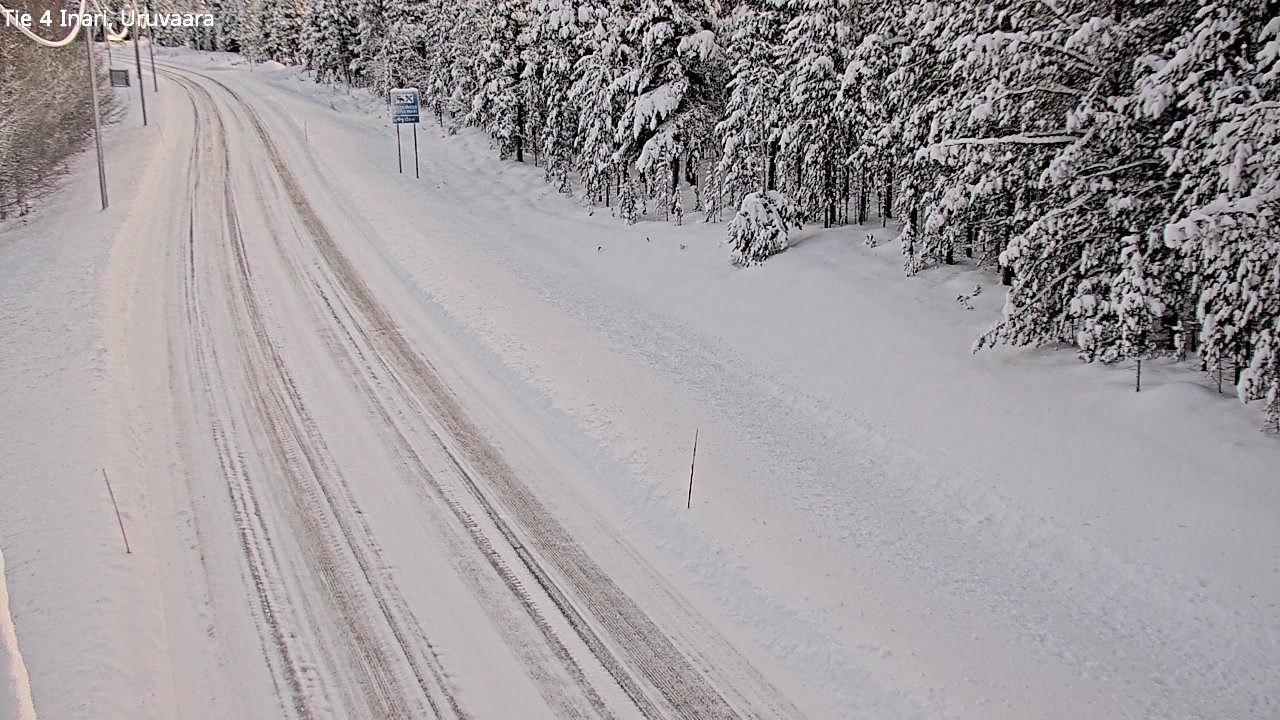 Weather Camera Image Road 4 Inari, Uruvaara, Inari, Lappi