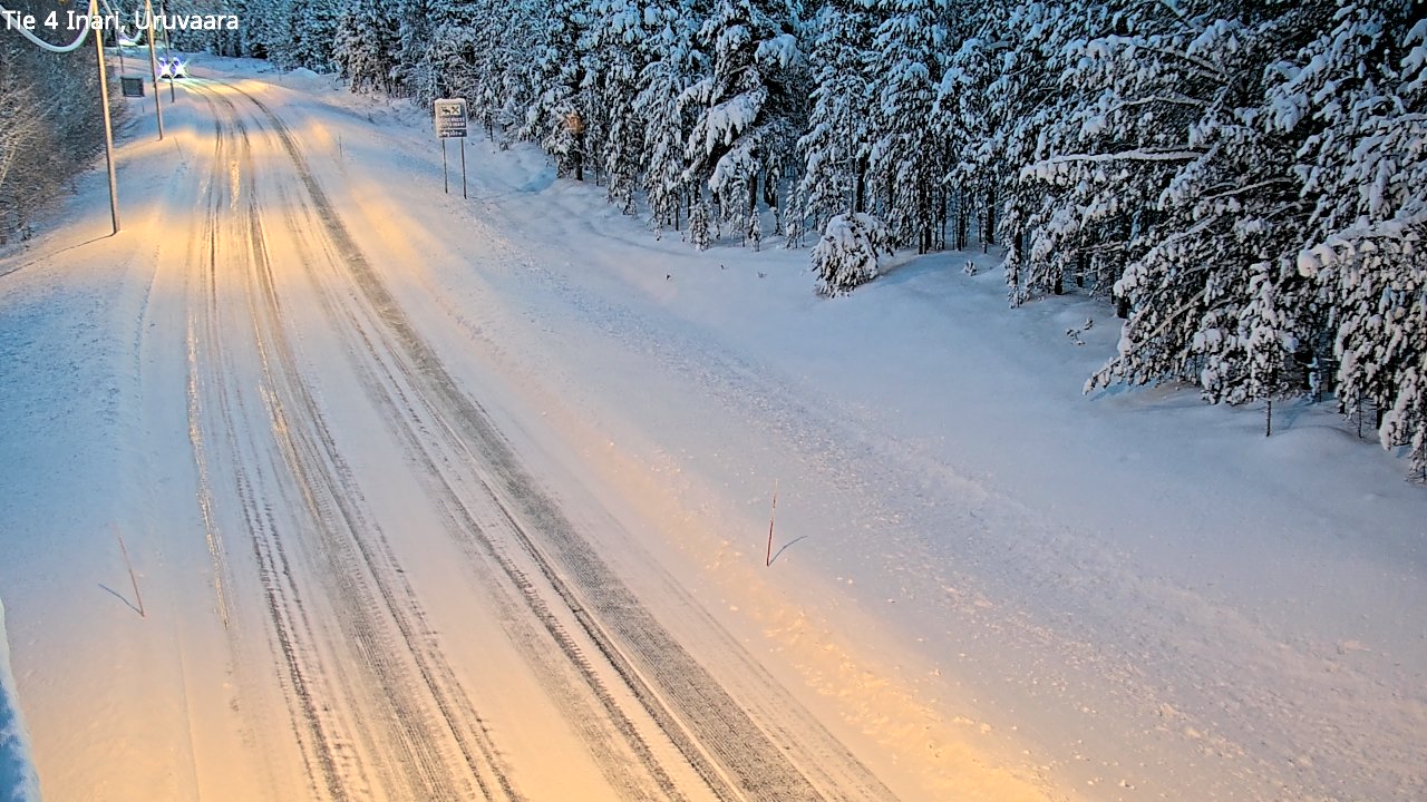 Weather Camera Image Road 4 Inari, Uruvaara, Inari, Lappi