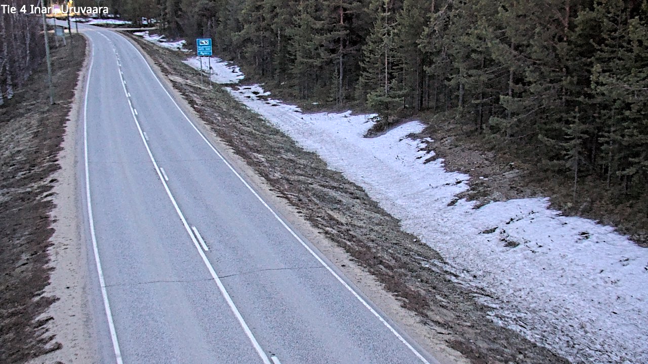 Weather Camera Image Väg 4 Enare, Uruvaara, Inari, Lappi