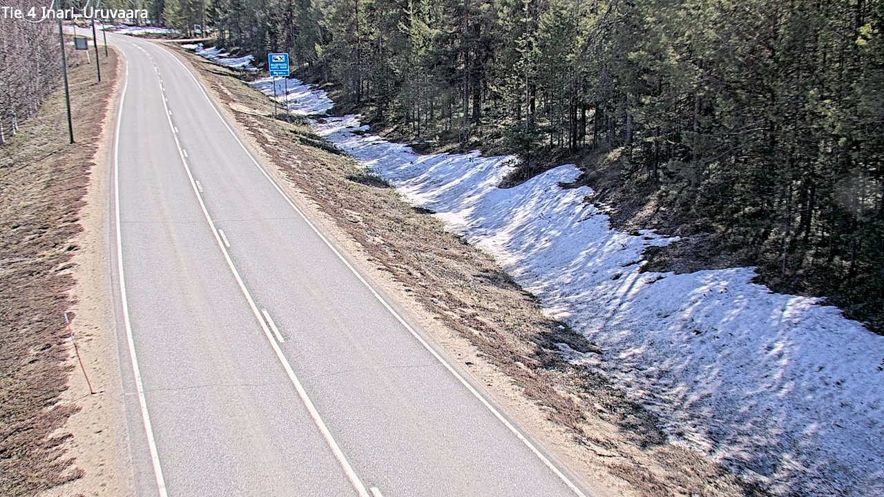 Weather Camera Image Road 4 Inari, Uruvaara, Inari, Lappi