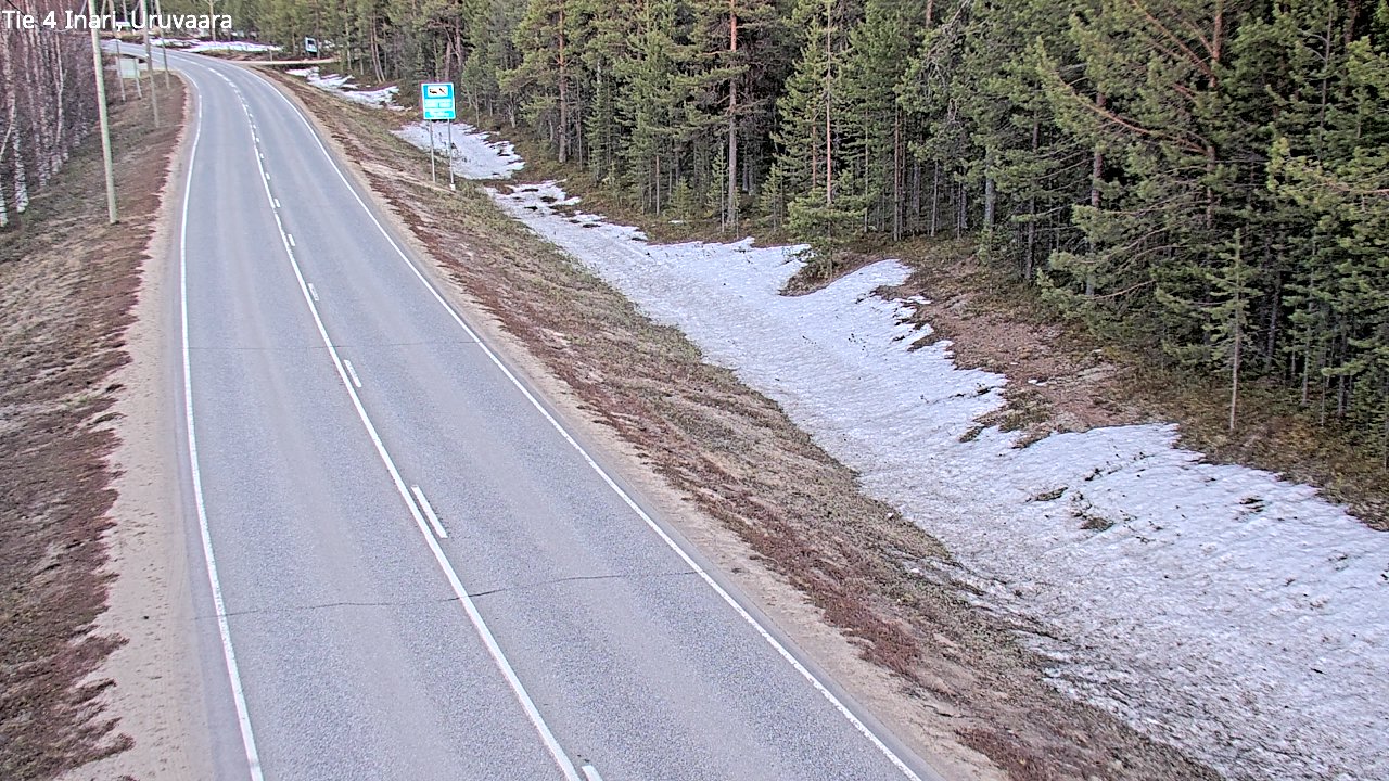Weather Camera Image Road 4 Inari, Uruvaara, Inari, Lappi