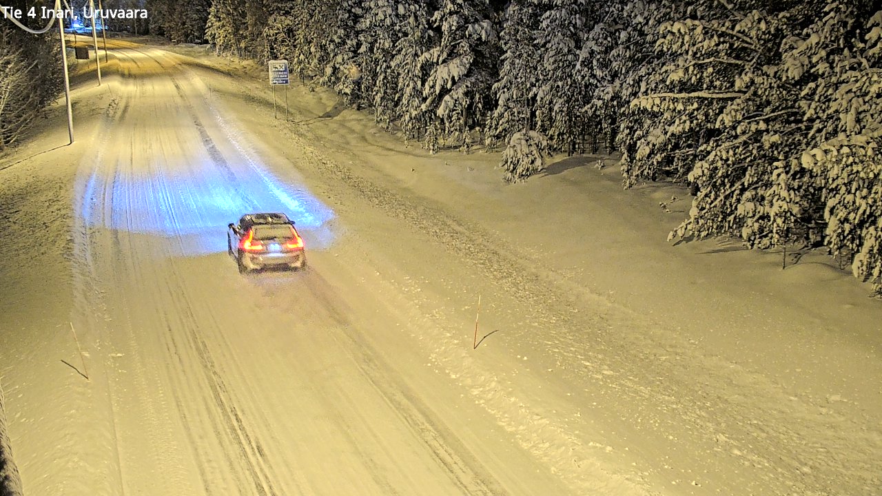 Weather Camera Image Road 4 Inari, Uruvaara, Inari, Lappi