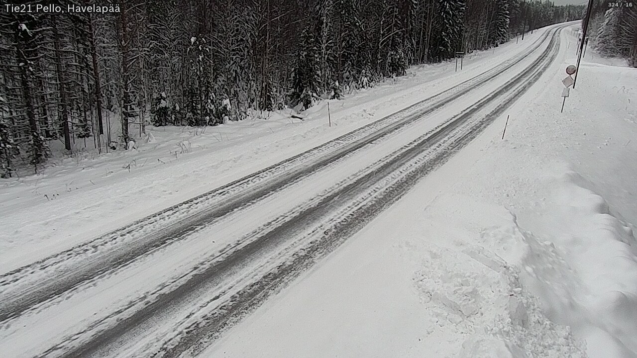 Kelikamerat Kuva Tie 21 Pello, Havelanpää, Pello, Lappi