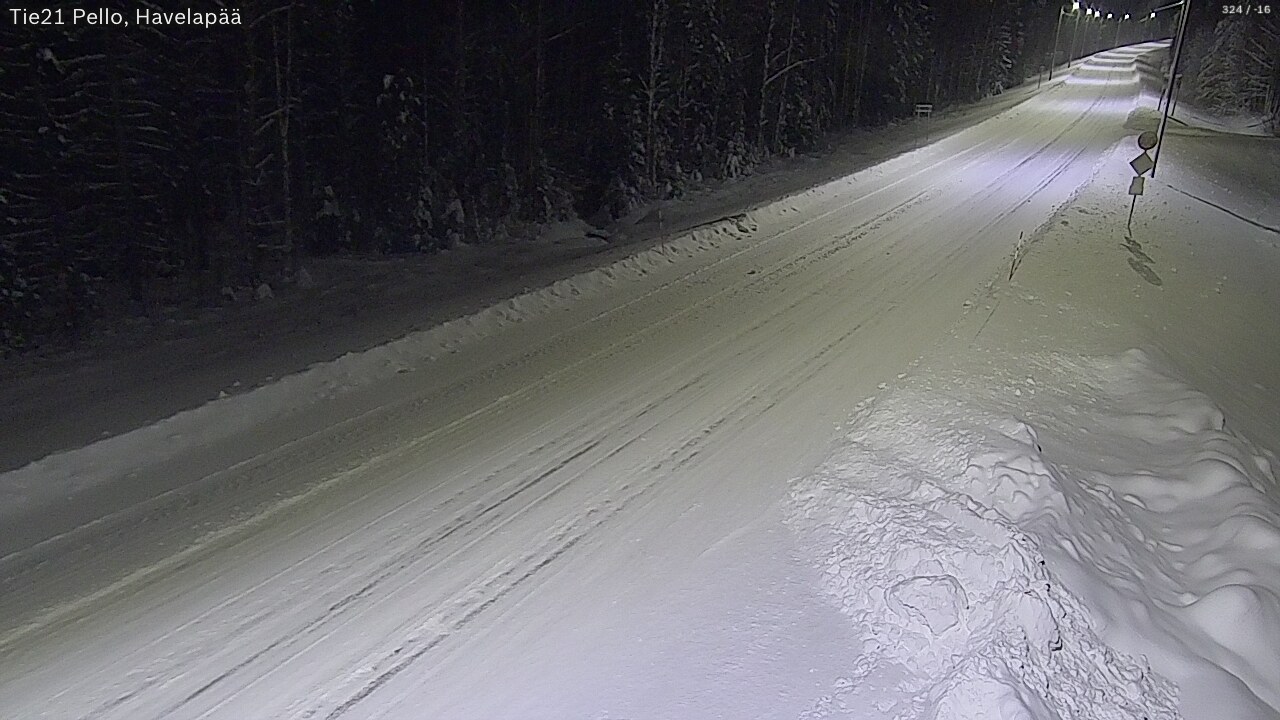 Kelikamerat Kuva Tie 21 Pello, Havelanpää, Pello, Lappi