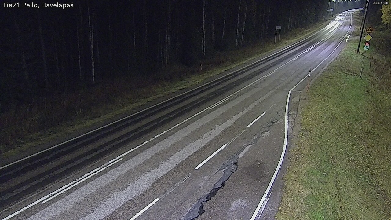 Kelikamerat Kuva Tie 21 Pello, Havelanpää, Pello, Lappi