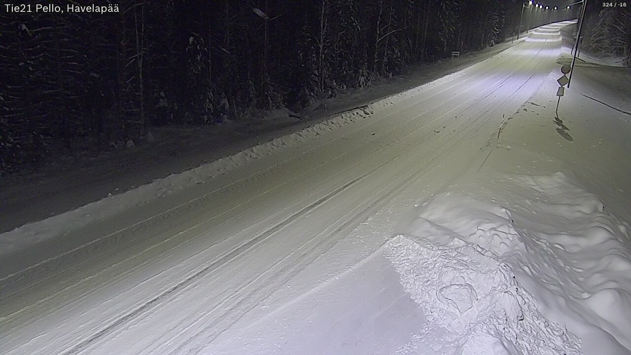 Kelikamerat Kuva Tie 21 Pello, Havelanpää, Pello, Lappi