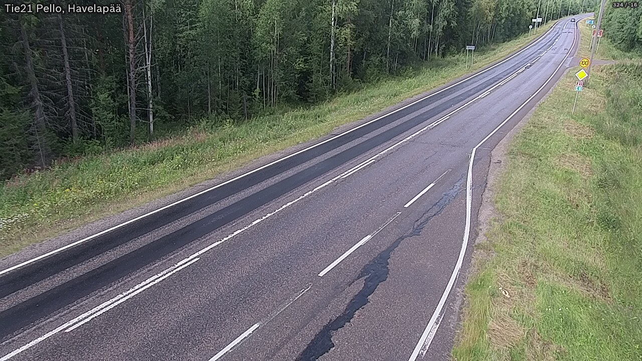 Kelikamerat Kuva Tie 21 Pello, Havelanpää, Pello, Lappi