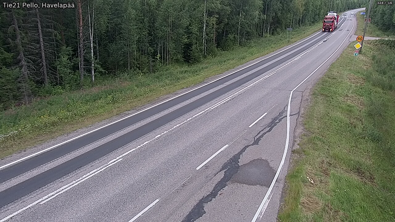 Kelikamerat Kuva Tie 21 Pello, Havelanpää, Pello, Lappi