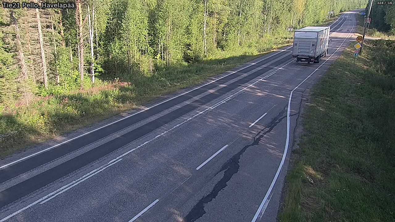 Weather Camera Image Road 21 Pello, Havelanpää, Pello, Lappi