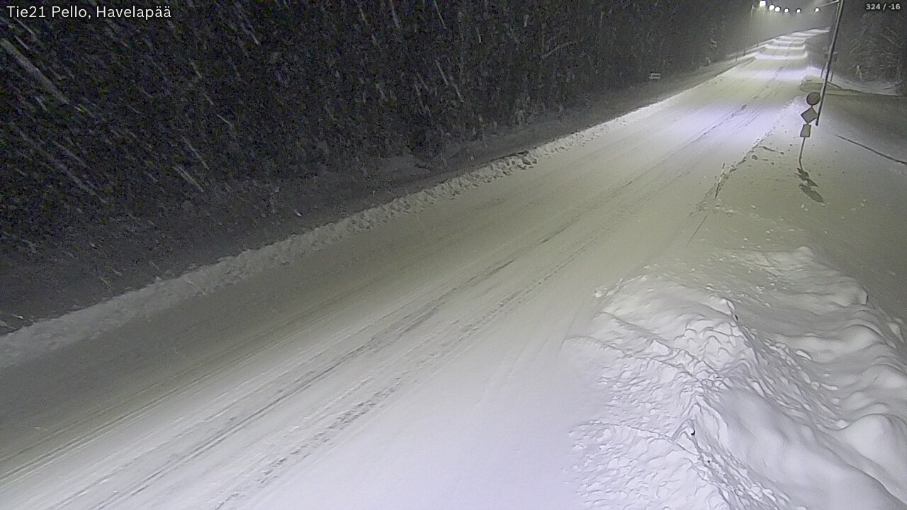 Kelikamerat Kuva Tie 21 Pello, Havelanpää, Pello, Lappi