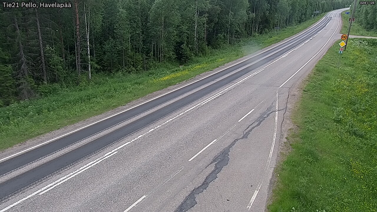 Kelikamerat Kuva Tie 21 Pello, Havelanpää, Pello, Lappi