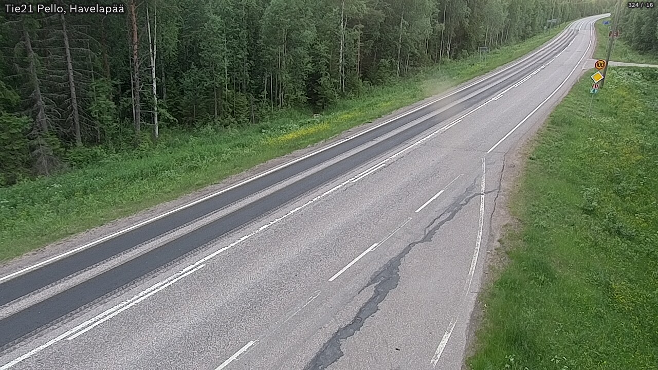 Kelikamerat Kuva Tie 21 Pello, Havelanpää, Pello, Lappi