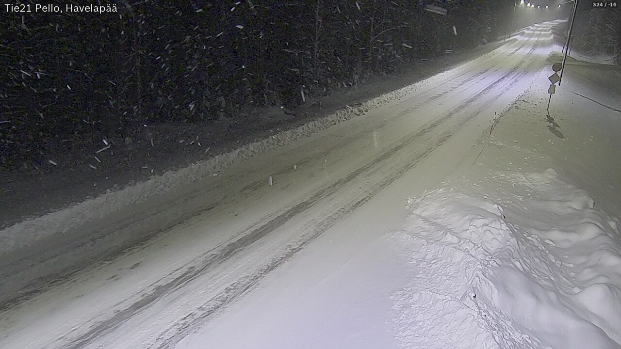 Kelikamerat Kuva Tie 21 Pello, Havelanpää, Pello, Lappi