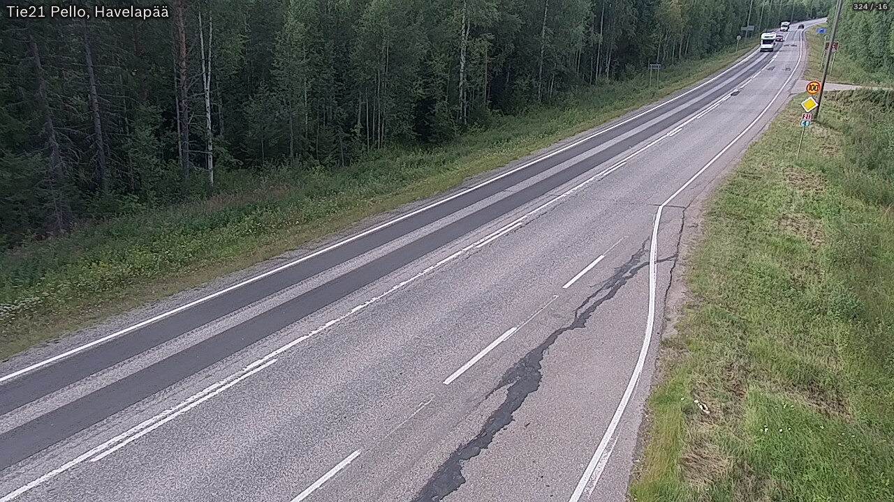Kelikamerat Kuva Tie 21 Pello, Havelanpää, Pello, Lappi