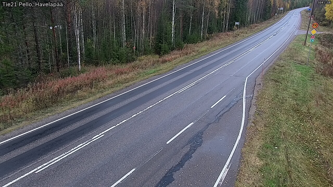 Kelikamerat Kuva Tie 21 Pello, Havelanpää, Pello, Lappi