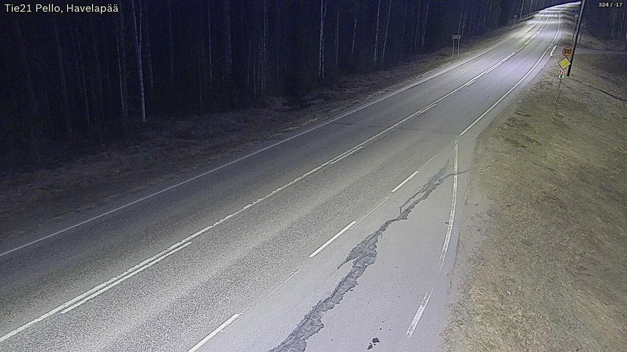 Kelikamerat Kuva Tie 21 Pello, Havelanpää, Pello, Lappi